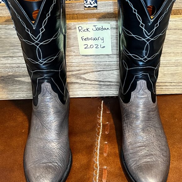 Lucchese San Antonio Gray Smooth Ostrich in Men\'s Size 11D main image 6